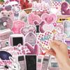 51 шт. Y2K Ретро Модные Эстетичные Наклейки для DIY Декора Чемодана и Канцелярских Принадлежностей