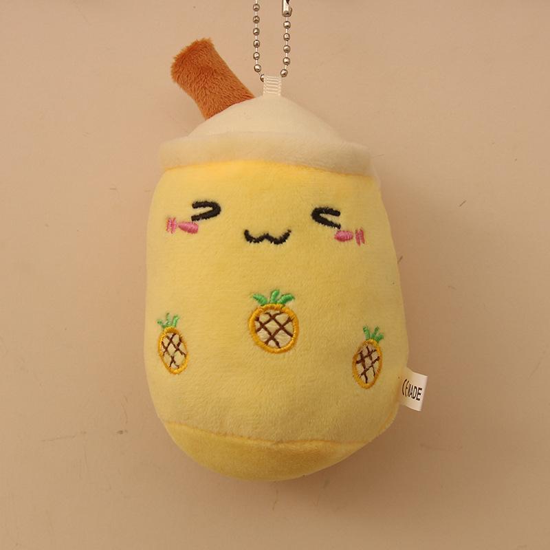 Милая плюшевая чашка с молоком, кулон, плюшевая игрушка, мультяшная кукла, сумка, подвесное украшение, кукла, брелок, кулон