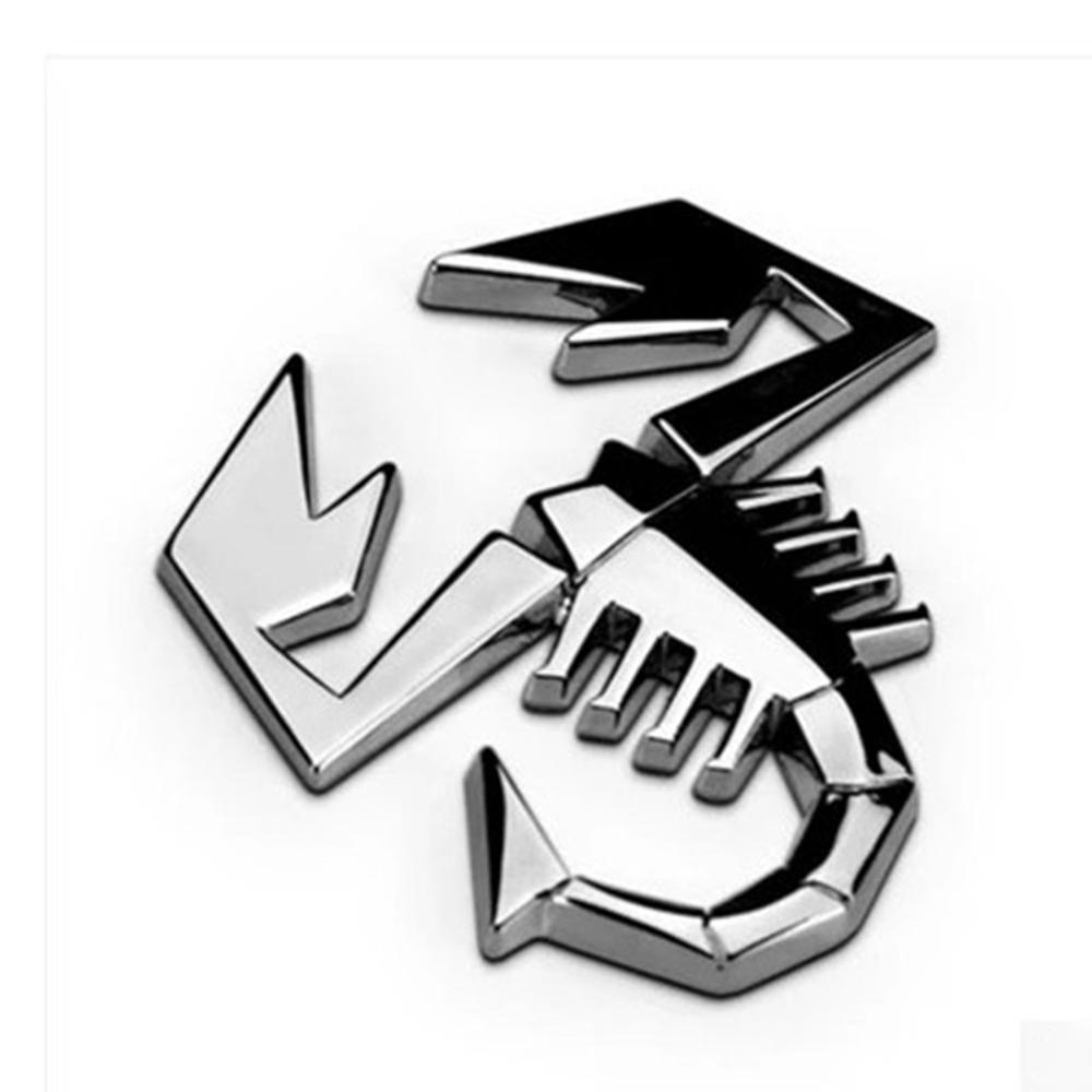 New Logo Decal Silver Badge Emblem Auto Decor Scorpion Car Sticker 3D Metal