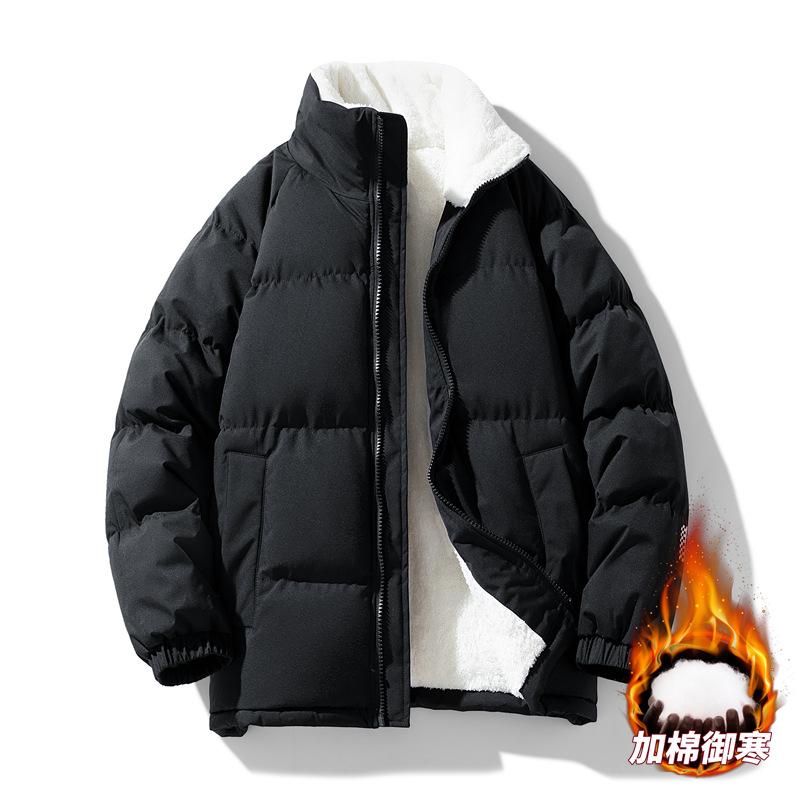 Куртка с воротником-стойкой и подкладкой для мужской осени и зимы, новая куртка для мальчиков с утолщенной защитой от холода