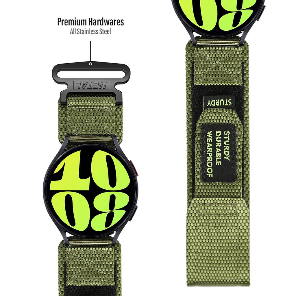 Нейлоновый ремешок 20 мм 22 мм для Samsung Galaxy Watch 6/5/4 40 44 мм 6Classic 43 47 мм спортивный браслет-петля для Huawei Watch GT3 4Pro Band