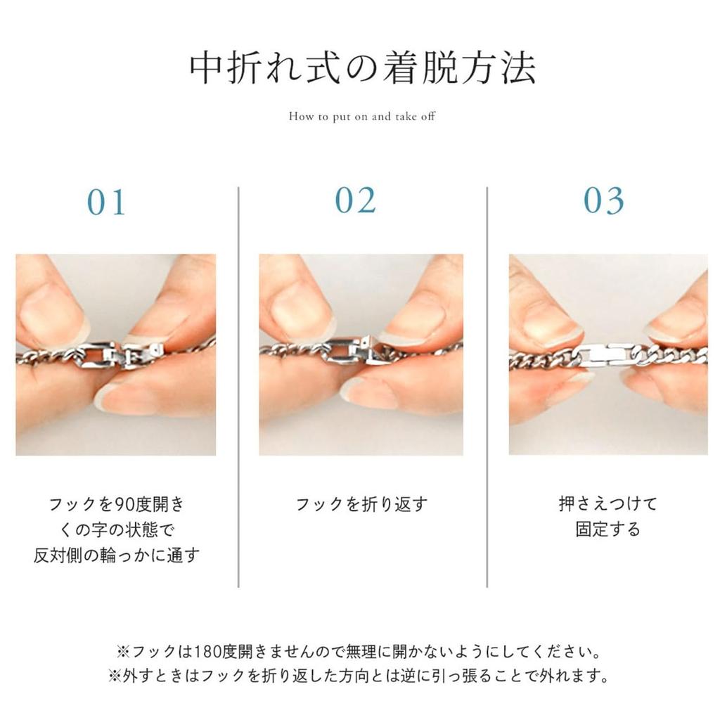 [e-housekiya] Titanium Curb Chain Necklace, Gold, for Men and Women, 50cm, 6.5mm, 6-Sided Double Chain, Hypoallergenic