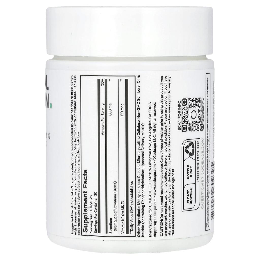 Liposomal Strontium, 90 Veggie Capsules