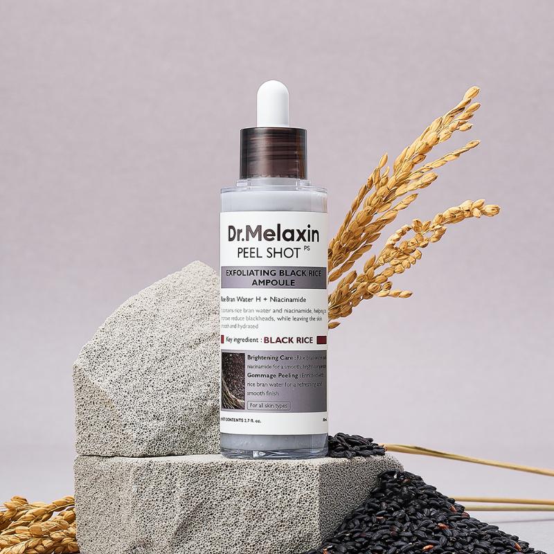 Dr. Melaxin Peel Shot Rice Ampoule Gommage Peeling Gel 80ml (White Rice+Black Rice)