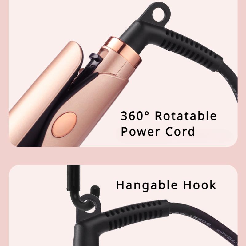 Мини 2 в 1 выпрямитель для волос и щипцы для завивки 9 мм утюжок для выпрямления коротких волос инструменты для укладки керамические щипцы для завивки гофре