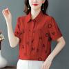 YYFS Women's Fashion Casual Summer Spring Short Sleeve POLO Neck Blouses & Shirts