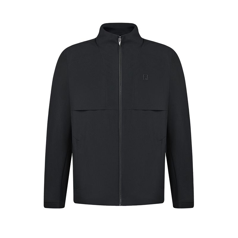 Новые куртки и пальто серии FILA Golf для мужчин, черные A11M515701F-BK
