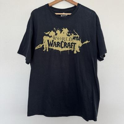 Винтажная футболка World Of Warcraft Blizzard Entertaint L XL Jinx Игровая футболка Унисекс Хлопок Оверсайз Большой размер