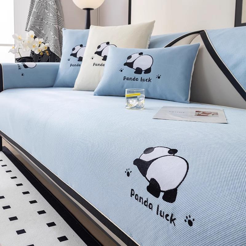 Summer Sofa Cushion Ice Silk Mat Non-Slip Cushion Cartoon New Summer Seat Cushion Cover Cool Cushion Cover Cloth