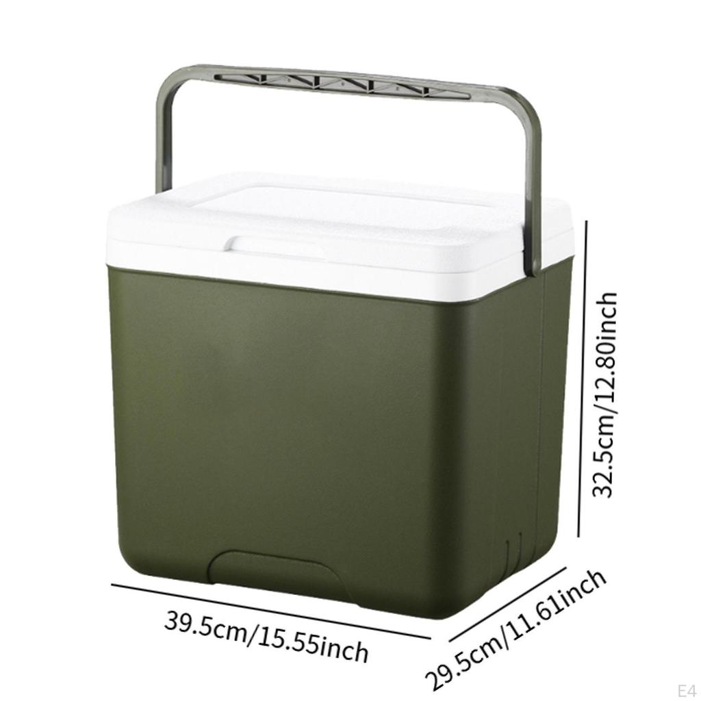 Cooler Box Cold/Heat Preservation Carrier Portable Container Ice Chest Small for Barbecue