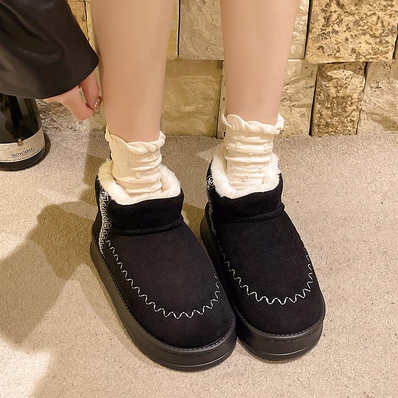 Модные ботинки на плоской подошве с круглым носком, роскошные дизайнерские зимние ботинки, женские зимние модные элегантные ботинки 2024 года