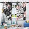 2 шт. Роскошные шторы с цветами в стиле бохо для дома, спальни, гостиной, затемняющие, теплоизоляционные, шумопоглощающие, светонепроницаемые шторы