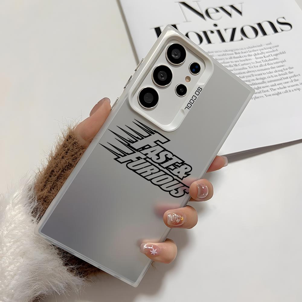 Cool F-Fast Furious Phone Case For Samsung Galaxy S25 Edge S24 S23 S22 S21 S20 Ultra Funda Silicone Silver Cover