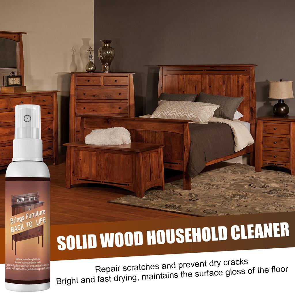 Wood Floor Furniture Repair Spray Scratch Remover Polish Restorer for Hardwood Surfaces 120ml