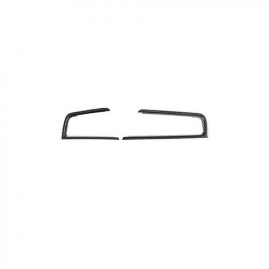 Carbon Fiber Console L&R Air Outlet Vent Cover Trim Fit For BMW 5 Series 2011-17
