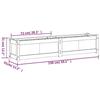 VidaXL Jardinière 150x31x31 cm bois de pin imprégné 837482