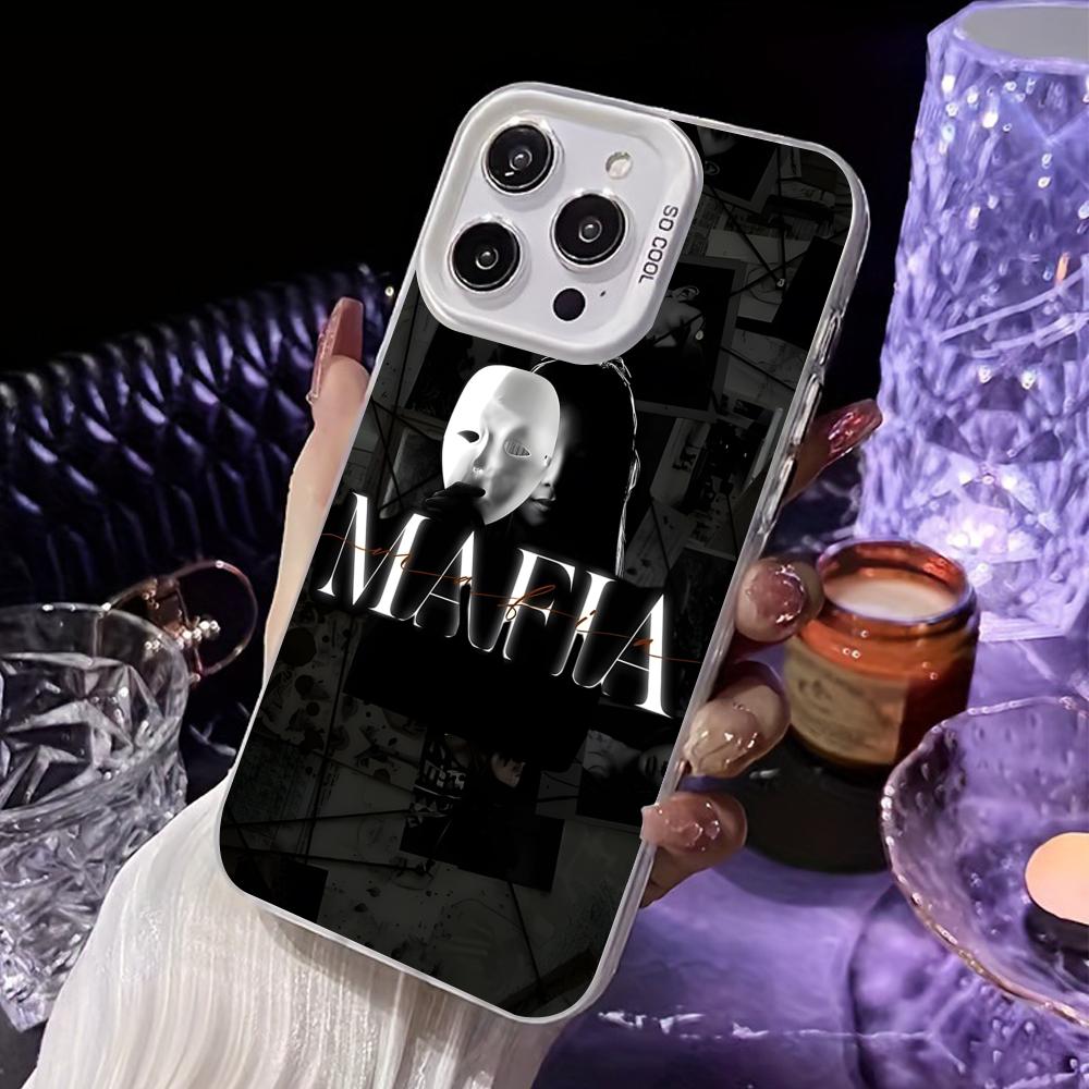 Чехол для iPhone 17 16 15 14 13 12 11 X XR XS Air Pro Max Plus в стиле Итальянской Мафии, Белый, Цветной, Серебристый