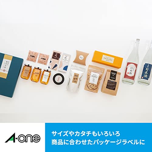 A-One Label Sticker Inkjet Super Water Resistant Glossy Paper 24 Sides Round 10 Sheets 64424E
