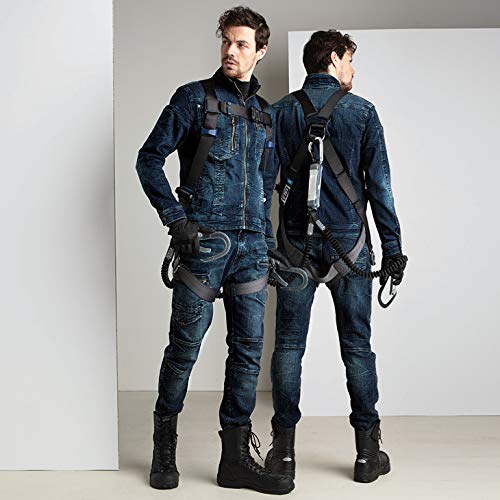 Комплект верхней и нижней одежды Рабочая одежда Джинсовая куртка Джинсовые брюки-карго Gran Cisco Брюки Джинсы Джинсы G Джинсовый блузон с длинным рукавом Рабочая одежда Takaya Shoji