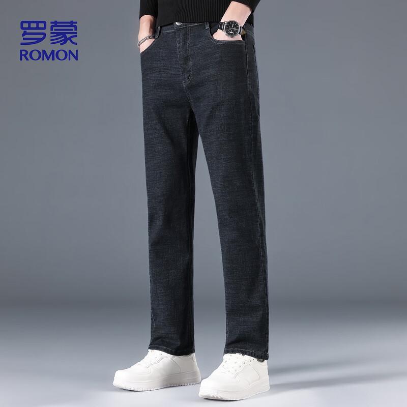 ROMON Мужские эластичные джинсы K951 свободного прямого кроя