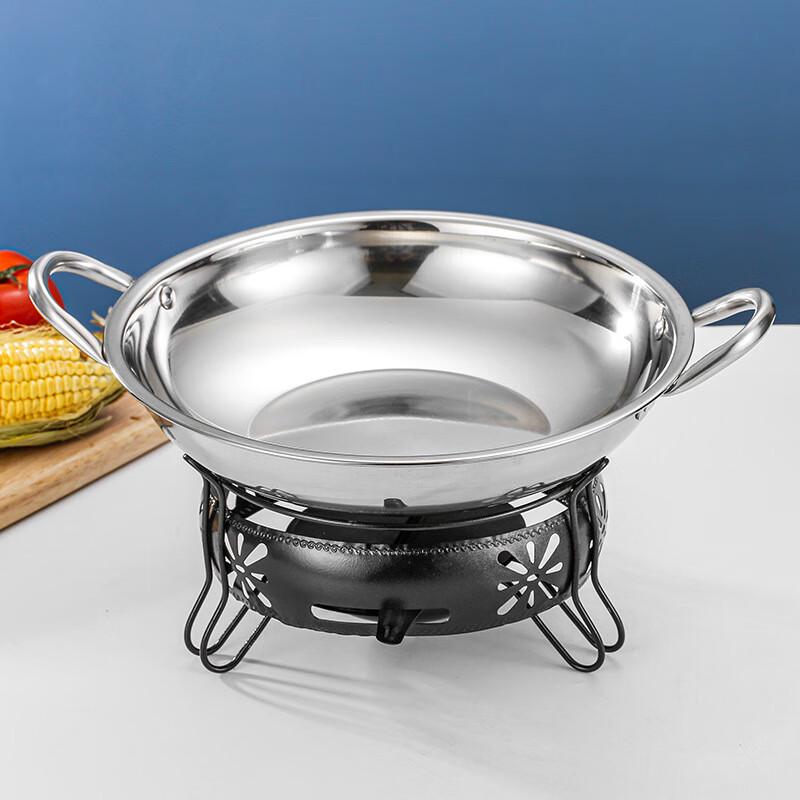 Stainless Steel Alcohol Stove Mini Hot Pot Set