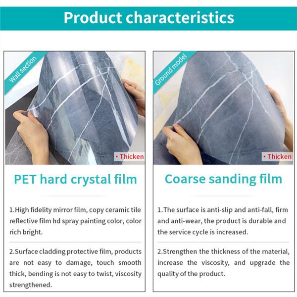 4PCS Of Set Modern Waterproof Wall Stickers Self Adhesive Tiles Sticker Floor Stickers Marble Bathroom Livingroom Bedroom PVC Home Decor