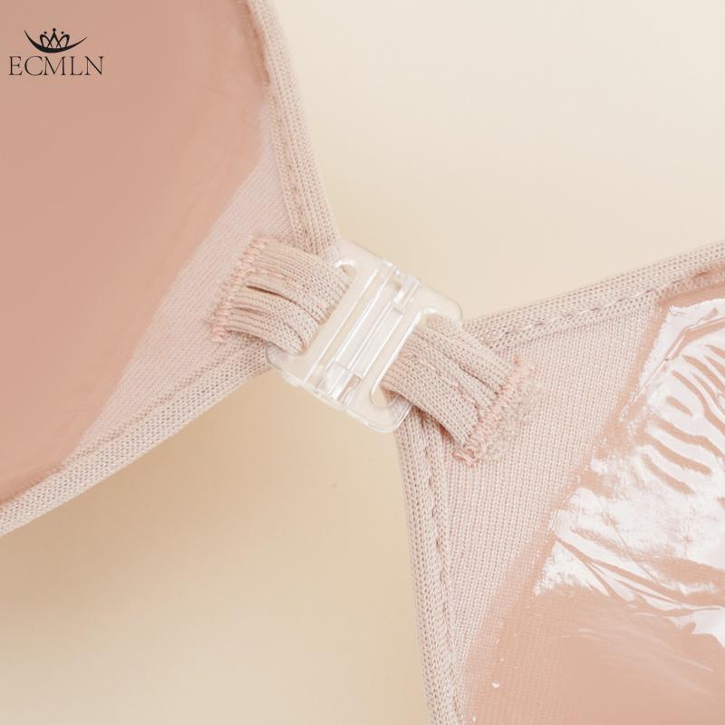 Self-Adhesive Silicone Seamless Front Closure Sticky Backless Women's Bra Invisible Push Up Bra