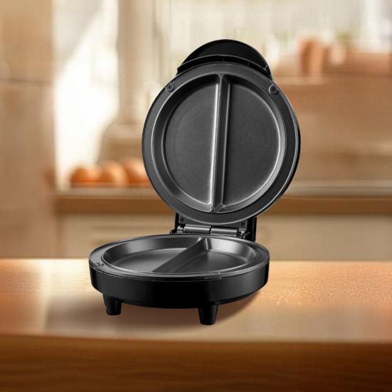 Dual Zone Electric Omelette Maker 1000W Rapid Heating Egg Cooker Non-Stick Double Omelet Pan for Sandwiches Crepes Frittatas Pancakes