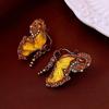 Винтажные серьги-колокольчики из серебра с жемчугом и кристаллами