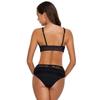 Two-piece swimsuit, black bikini set, top and bottom, shaping size M Two-piece swimsuit, black bikini set, top and bottom, shaping size XL