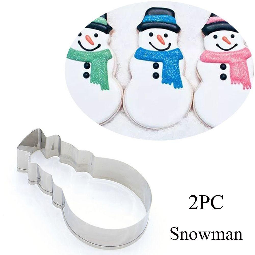 1/2 шт. Пряничный человечек Санта Клаус Снежинка Лось Рождественский форморез для печенья Форма для торта Инструмент для выпечки Форма для печенья