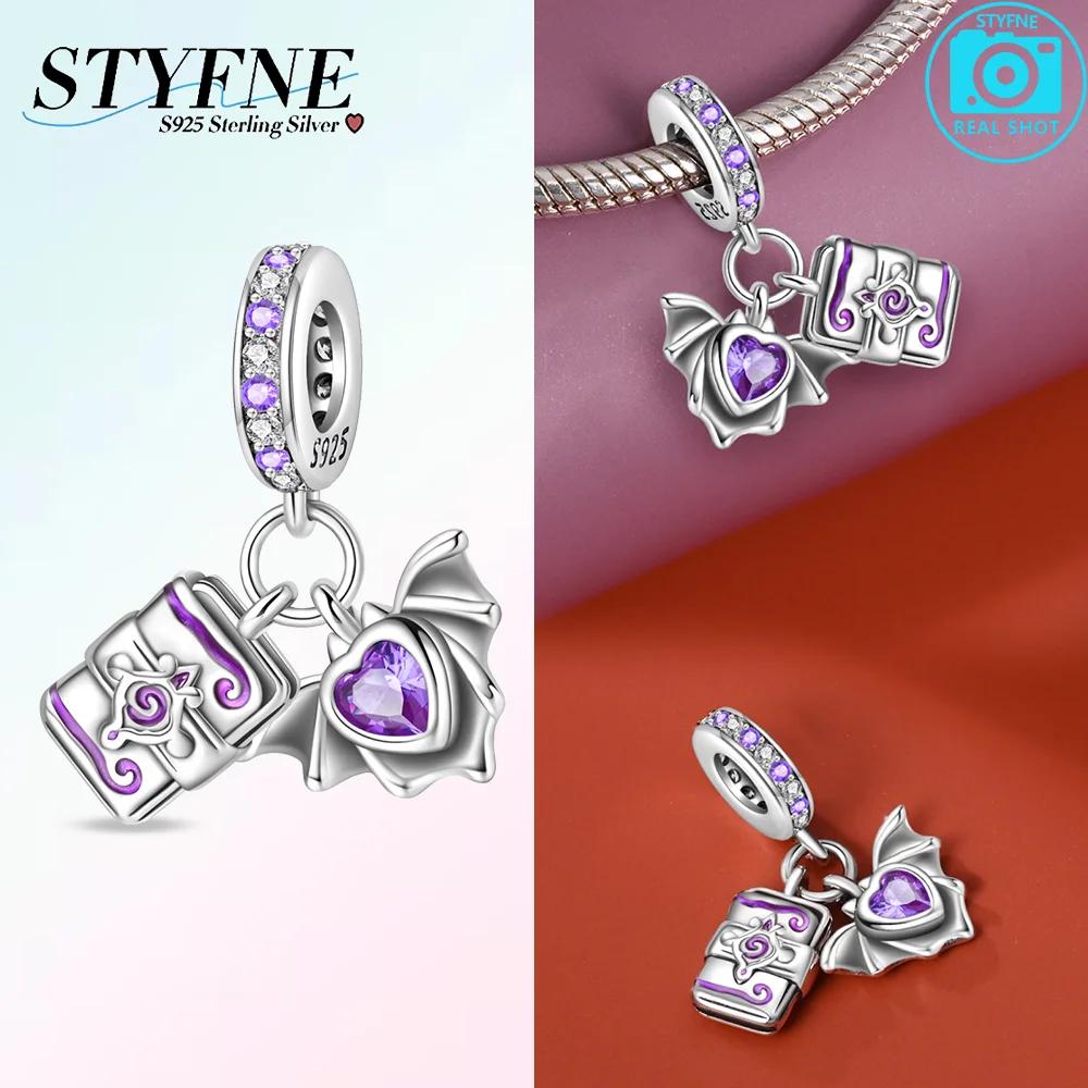 Anniversary Charms Copper Colored Zircon Skull Cat Heart Rose Beads Night Elf Pendants Fit Snake Chain Bracelet Diy Jewelry