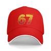 Summer Casual Baseball Cap 67 Flames Funny Six Seven Gen Alpha Meme Slang Outdoor Gym Hip Hop Hats For Men Adult Baseball Caps