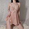 Sexy Lingerie Sexy Suspender Halter Nightgown Women's Hot Lace Transparent Pajamas Passionate Hot Suit