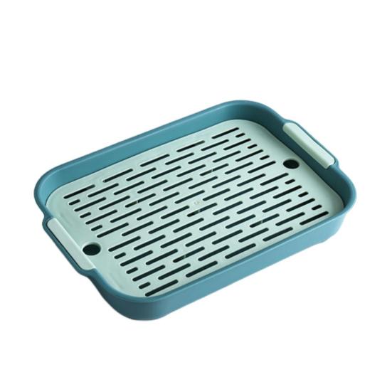 Многофункциональный поддон для слива Двухслойная пластиковая сушилка Моющаяся мусорная подставка