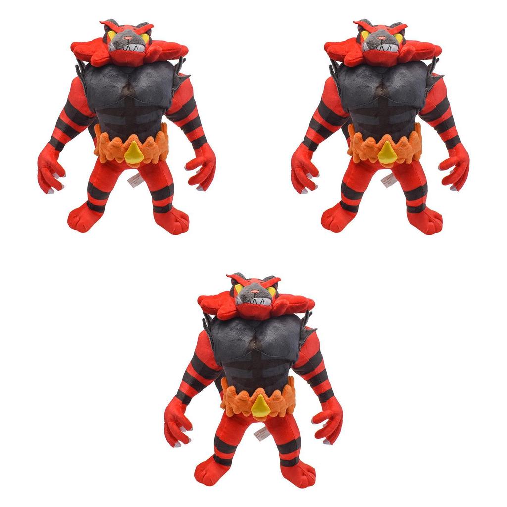 Pokemon Incineroar Plush Doll Toy Super Soft And Cuddly Stuffed Animal For Kids