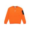 Casual Loose Fleece Pullover Sweatshirt Men Tops Flame-Orange 530291-23