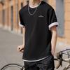 Li Ning Коллекция спортивной моды для молодежи на выходные Футболка Унисекс Черный AHSU689-6