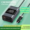 200W Portable Car Power Inverter 12/24V To 220V Fast Charging Converter USB Ports Multi-Function Socket Car Inverter