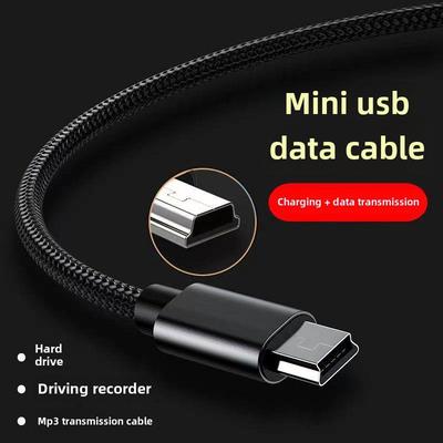 Мини-USB-кабель для передачи данных для MP3, автомобильного радио, MP4, автомобильного видеорегистратора, жесткого диска и зарядки телефонов для пожилых людей