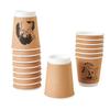 Shu Fu 400ml Disposable Double-Layer Cups with White Lids
