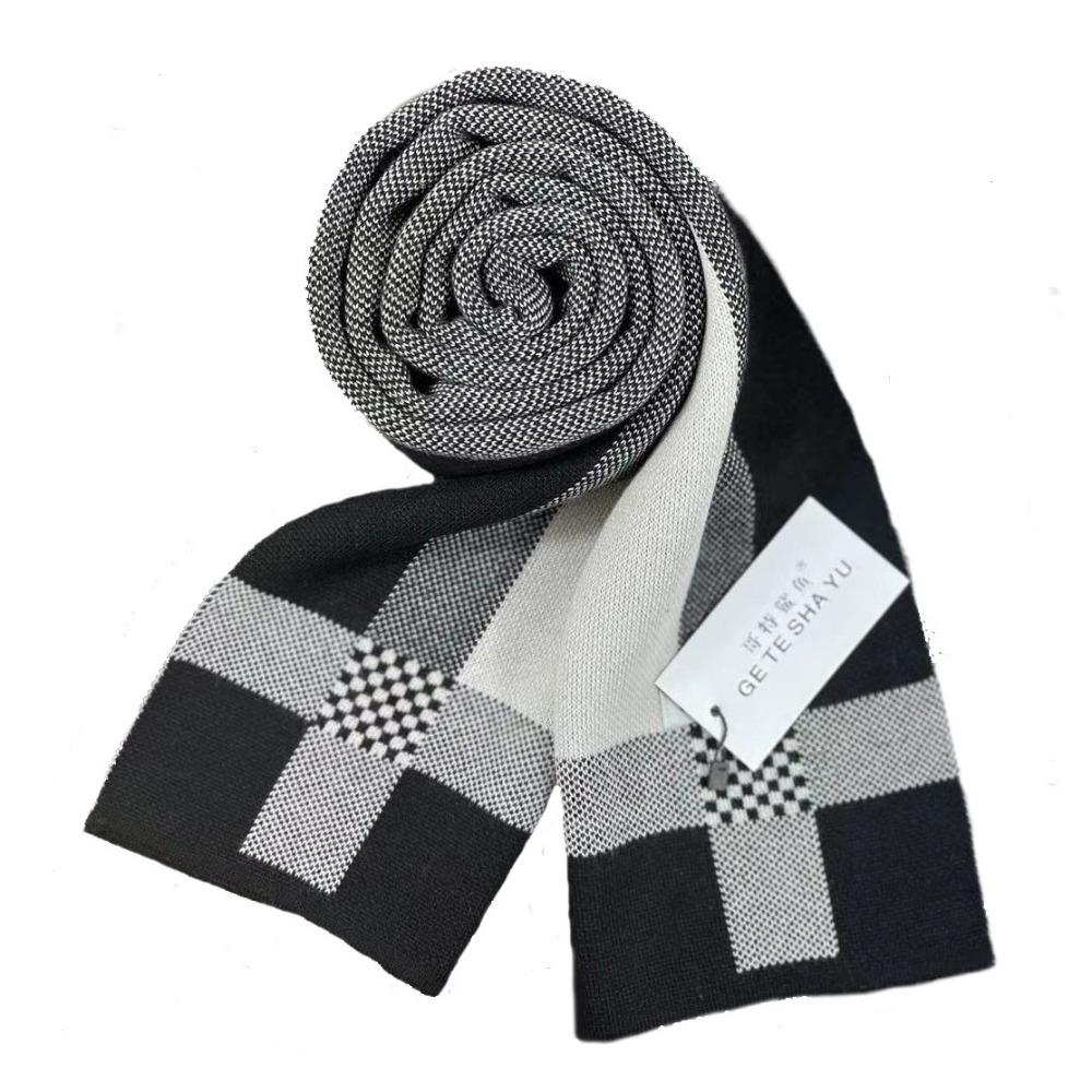 Thickened Men Knitted Scarf Lightweight Winter Cashmere Shawl Trendy Women/Men