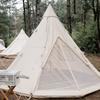 Палатка Naturehike One Pole Tent TC Материал Хлопок Характеристики Водонепроницаемая хлопковая парусина Семейная кемпинговая палатка Кемпинговая палатка с колокольчиком на 4 сезона из хлопка (хаки