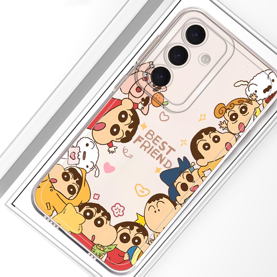 Case for Samsung Galaxy A26 A24 A56 A50 A25 A51 A36 A33 A52 A14 A16 A52 A31 A54 A15 A34 A35 A55 A23 Phone Cute Crayon Shinchan