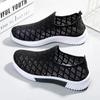 Summer Korean Mesh Comfortable Women Shoes Breathable Hollow Sports Walking Sneakers Casual Flat Ladies Solid Shoes 2024