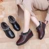 Warm Winter Non-Slip Women's Leather Shoes with Plush Lining for Elderly