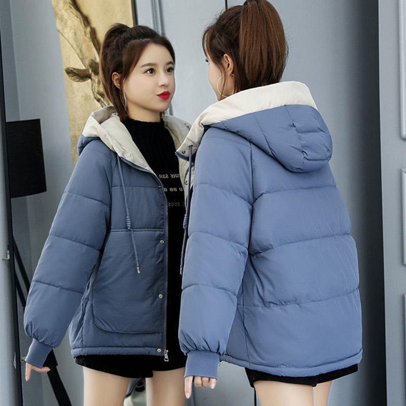 Women's Plus Size Loose Student Bread Clothes Short Lightweight Cotton Coat Jacket
