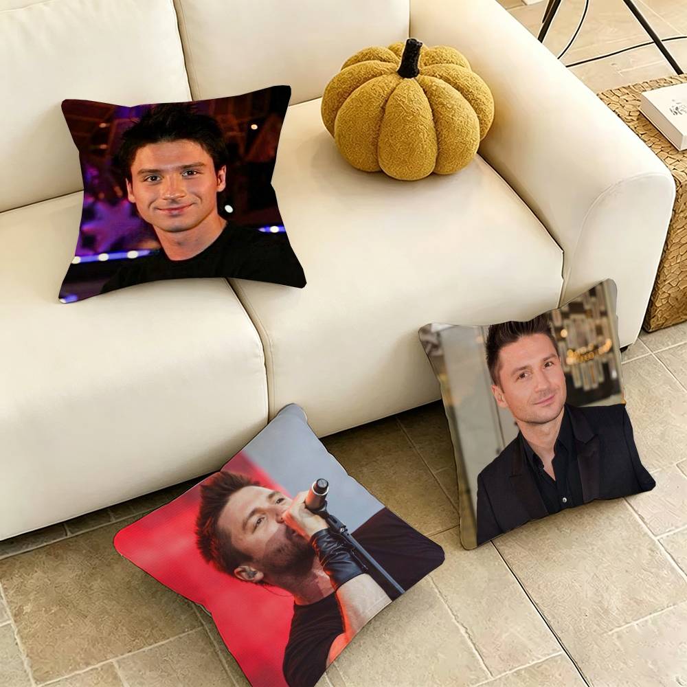 SergeyY Lazarev Singer Pillow Case Square DoubleSided Sofa Cushion Cover Bedroom Bedside Pillow Gift