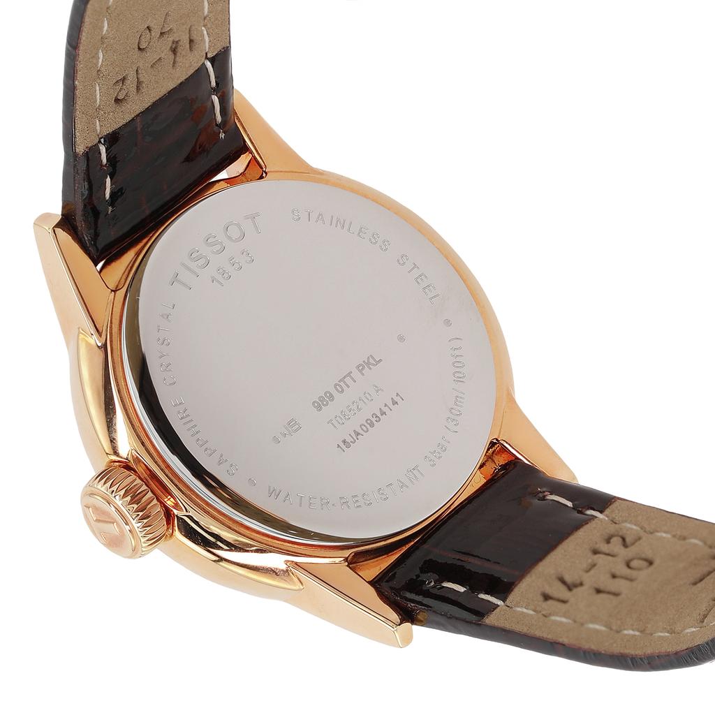 Tissot Женские часы Kason Zen I Collection с кварцевым механизмом, водонепроницаемостью 30 м, 28,5 мм, белый циферблат T085.210.36.011.00