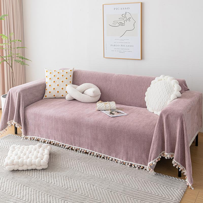 1pcs Full Dustproof Sofa Cover Blanket Non-slip Towel for Living Room Furniture Simple Four Seasons Universal Couch Cushion Mat